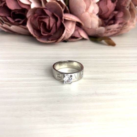 Silver Ring with Fianites