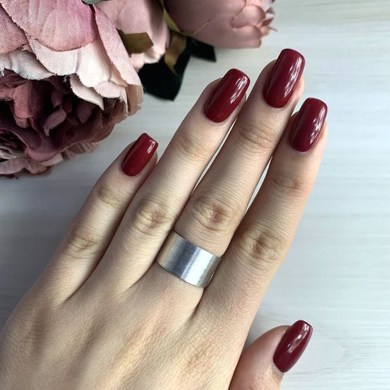 Silver ring without stones