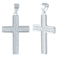 Крестики с фианитами