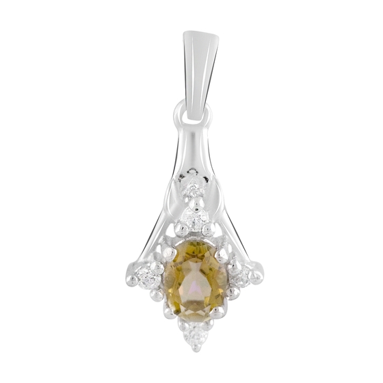 Silver pendant with citrine nano 0.87ct