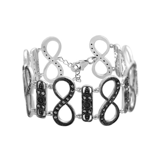 Silver bracelet with marcasites 2.08ct
