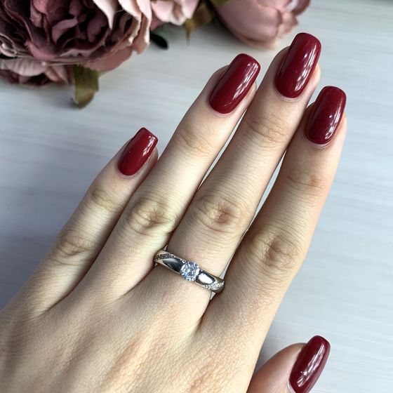 Silver Ring with Fianites