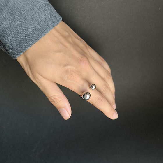 Silver ring without stones