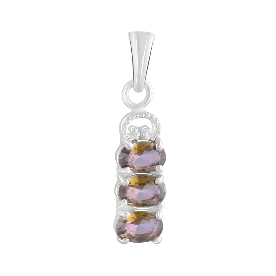Silver pendant with mystic topaz 3.4ct