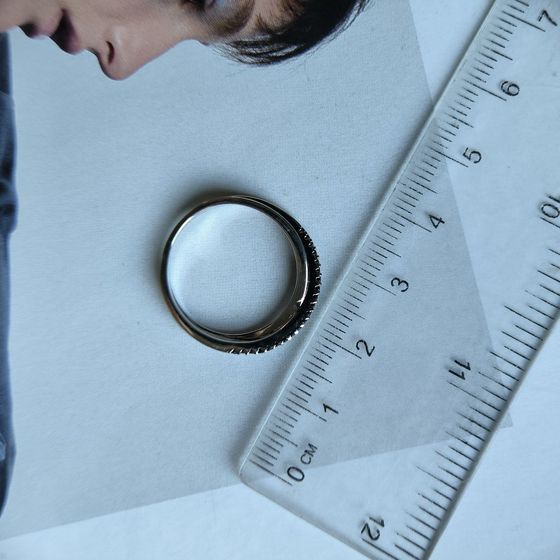 Silver Ring with Fianites