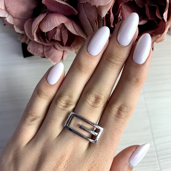 Silver ring without stones