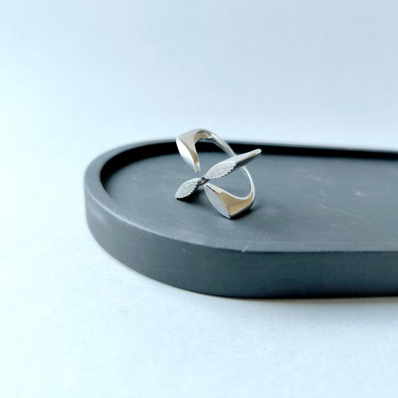 Silver Ring with Fianites