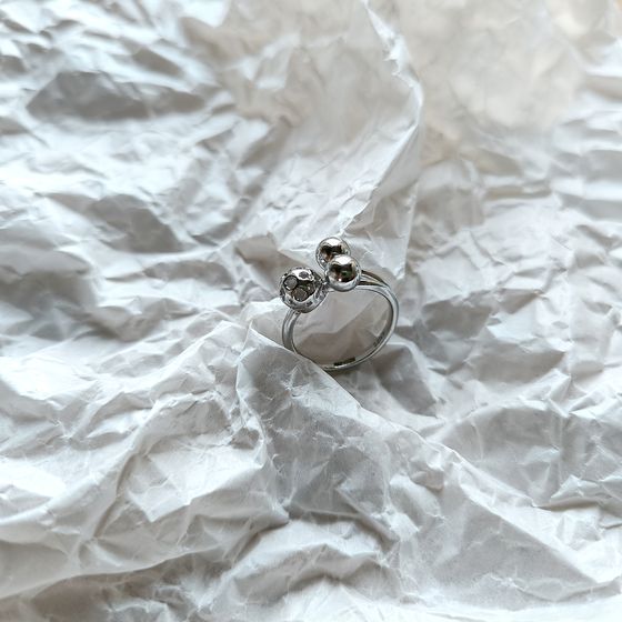 Silver ring without stones
