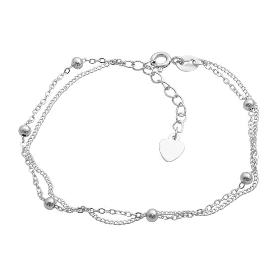 Silver bracelet without stones