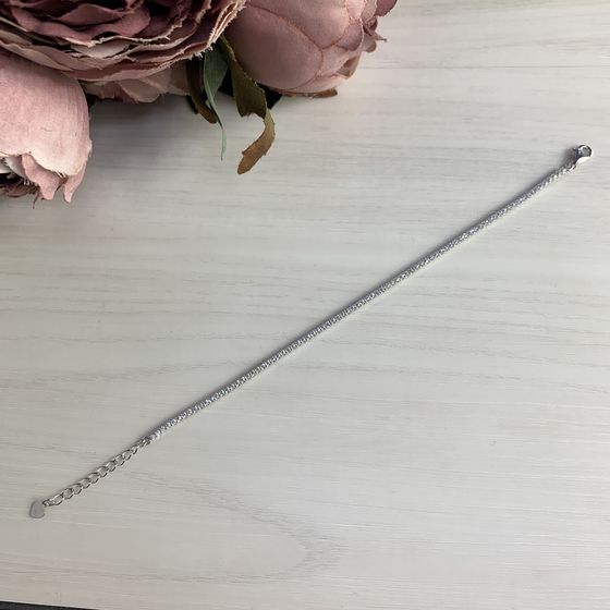 Silver bracelet with phianites