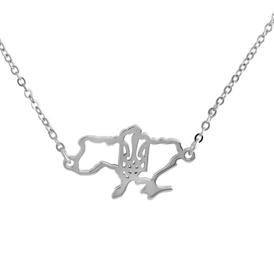 Silver necklace without stones