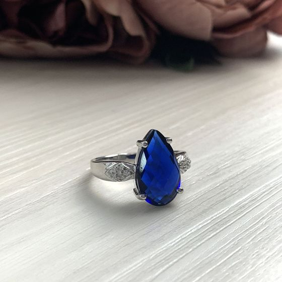 Silver Ring with Sapphire (nano)