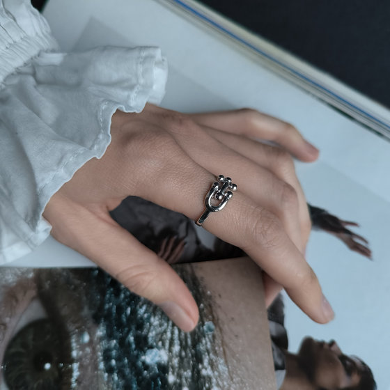 Silver ring without stones