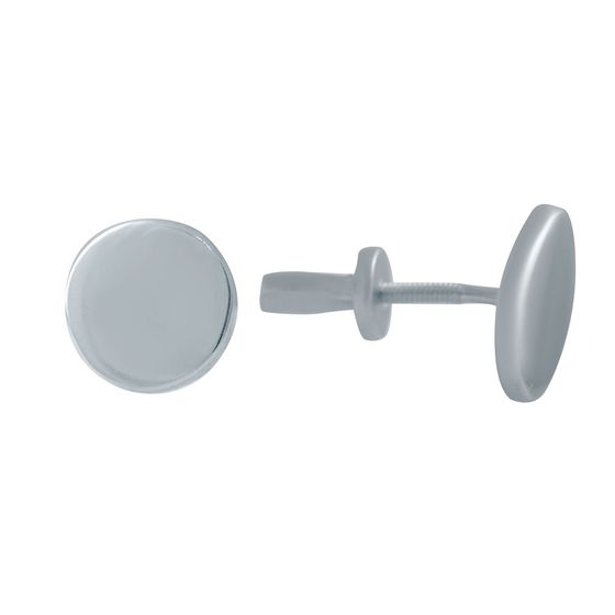Silver earrings without stones