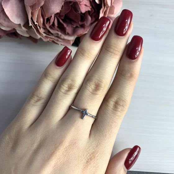 Silver ring without stones