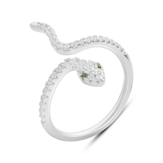 Серебряное кольцо с фианитами