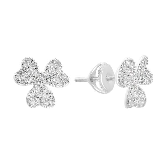 Silver Earrings with Cubic Zirconia