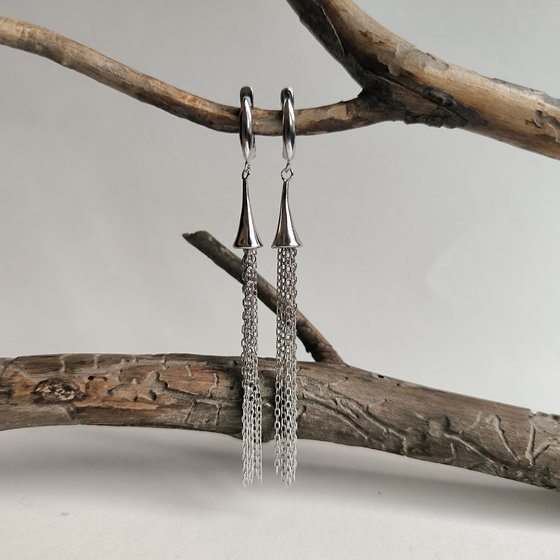 Silver Earrings Without Stones