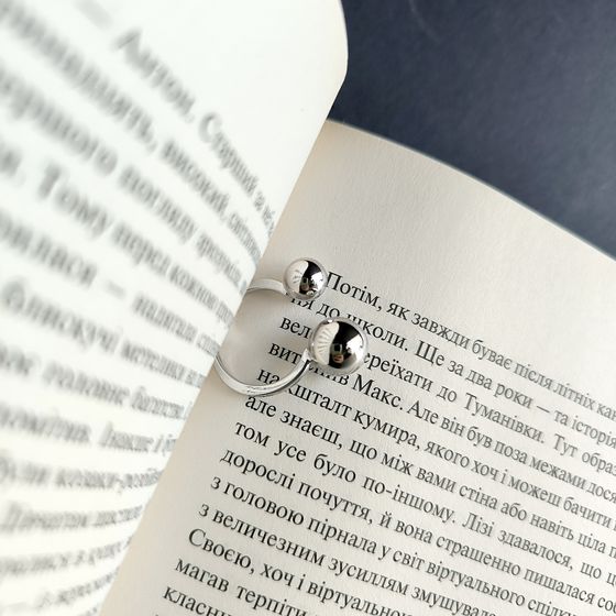 Silver ring without stones