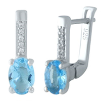 Серьги с nano камнями