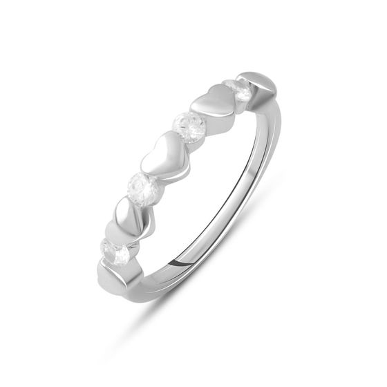 Silver Ring with Fianites