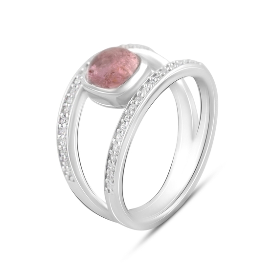 Silver ring with tourmaline 1.808ct