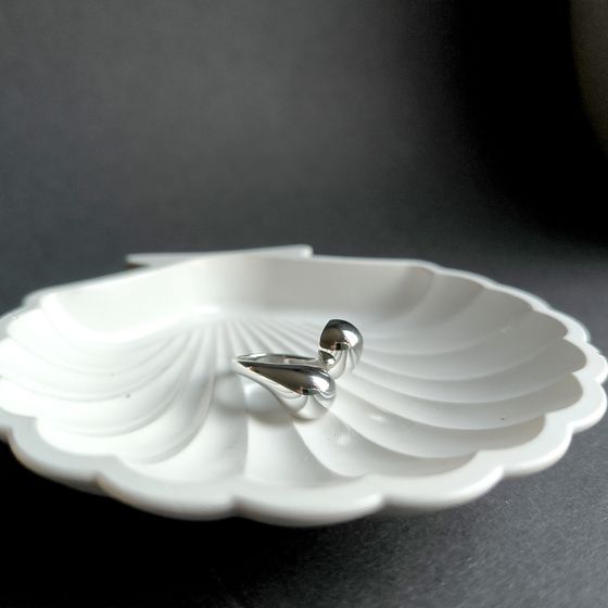 Silver ring without stones
