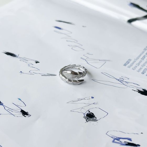 Silver Ring with Fianites