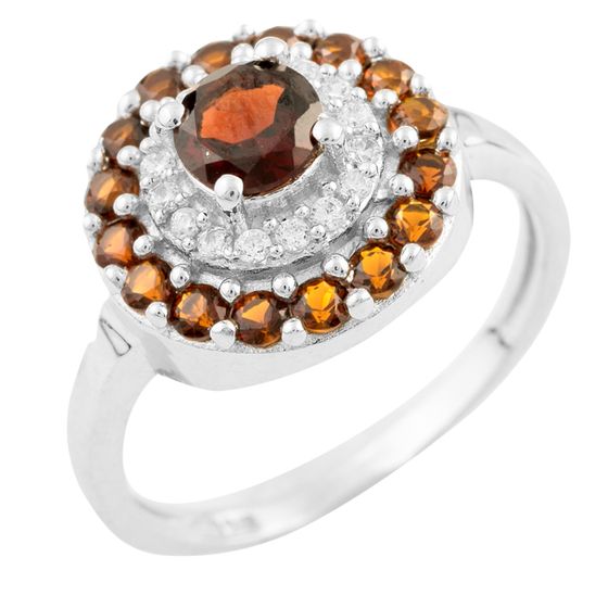 Silver ring with garnet 1.59ct