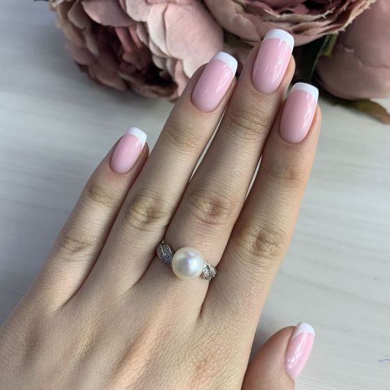 Серебряное кольцо с жемчугом 6.5ct