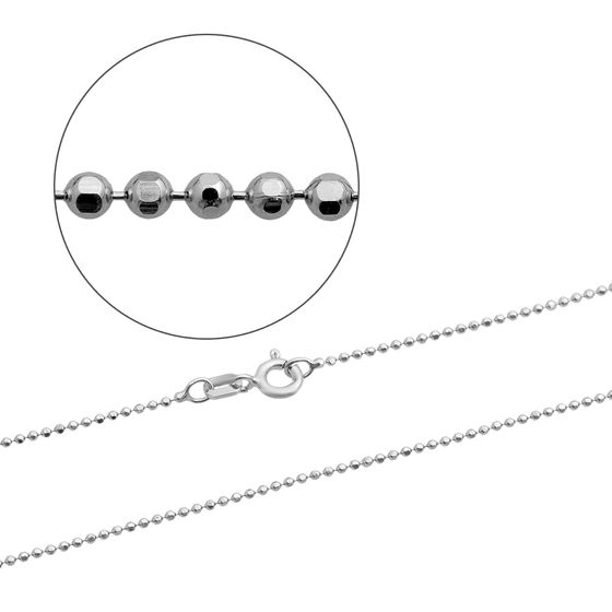Silver chain without stones