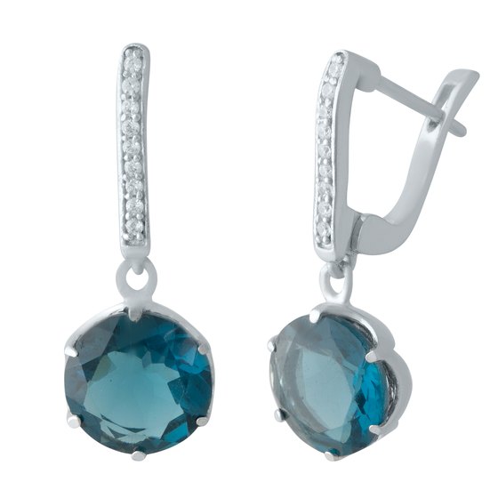 London Blue 4.597ct Silver Topaz Earrings