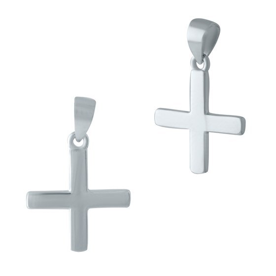 Silver cross without stones