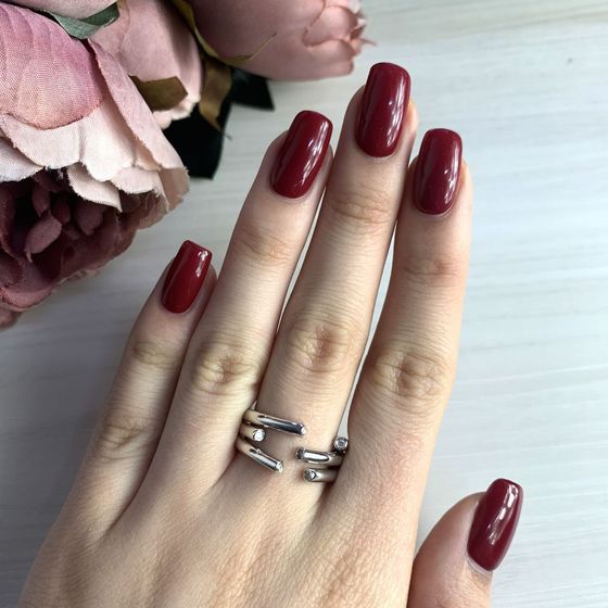 Silver ring without stones
