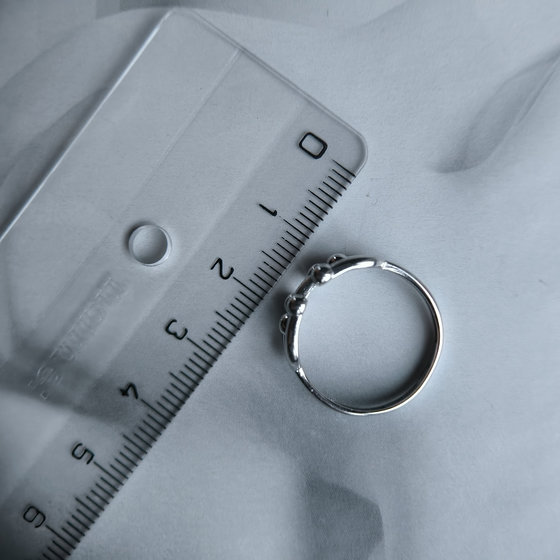 Silver ring without stones