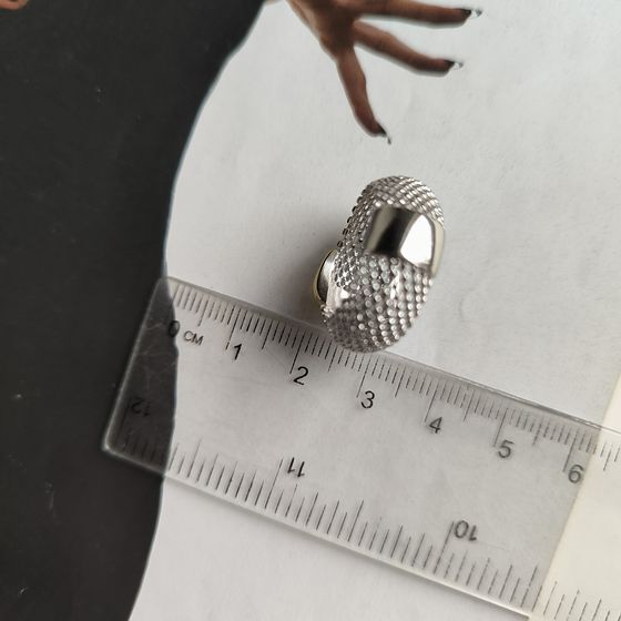 Silver ring without stones