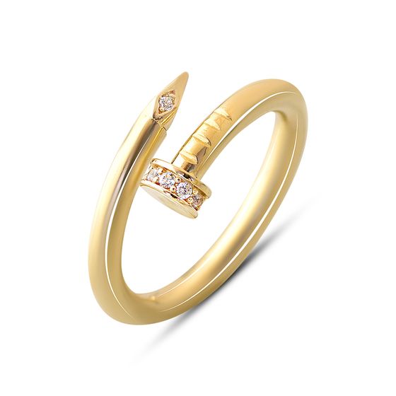 Срібна каблучка з фіанітами 0.13ct