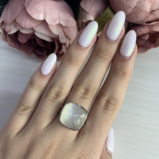 Silver Ring with a Cat's Eye Stone