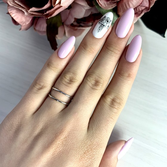 Silver ring without stones
