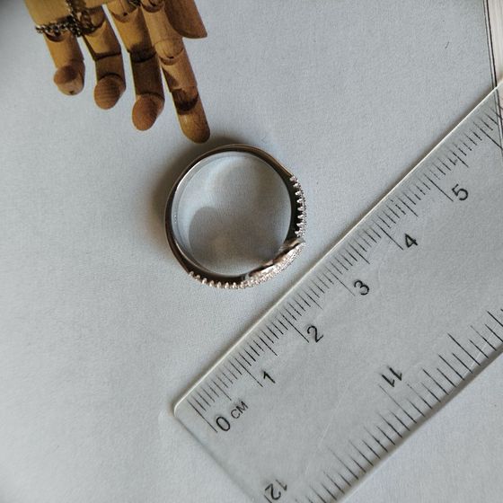 Silver Ring with Fianites