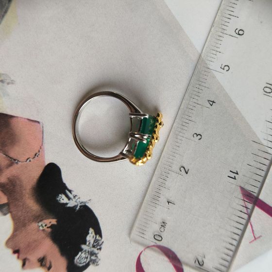 Срібна каблучка з агатом 2.885ct