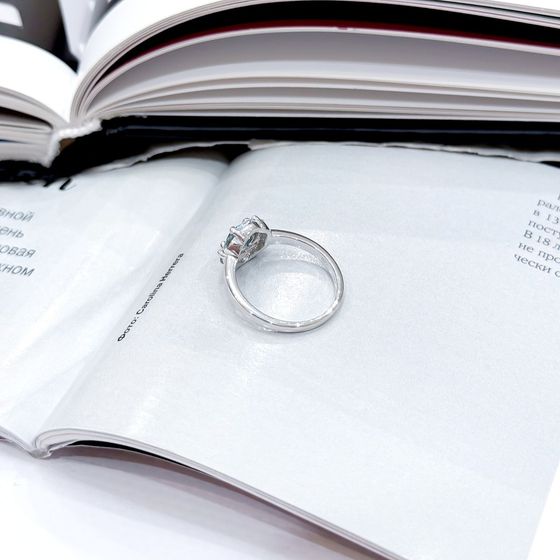 Silver ring with topaz London Blue 0.908ct