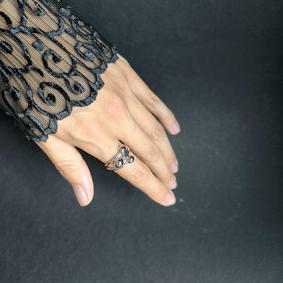 Silver ring without stones