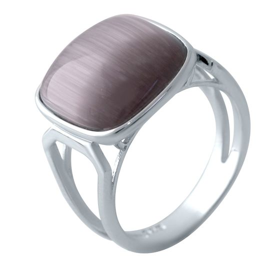 Silver Ring with a Cat's Eye Stone