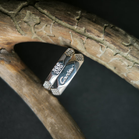 Серебряное кольцо с фианитами 0.36ct
