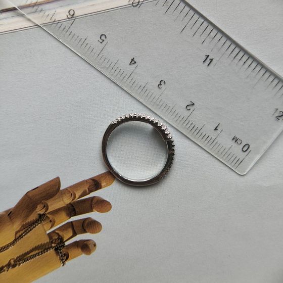 Silver Ring with Fianites