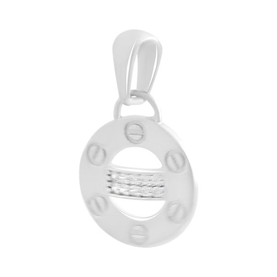 Серебряная подвеска с фианитами 0.1ct