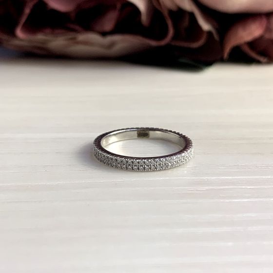 Silver Ring with Fianites