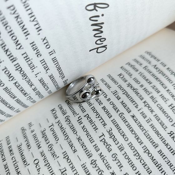 Silver ring without stones