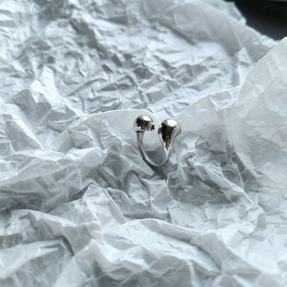 Silver ring without stones